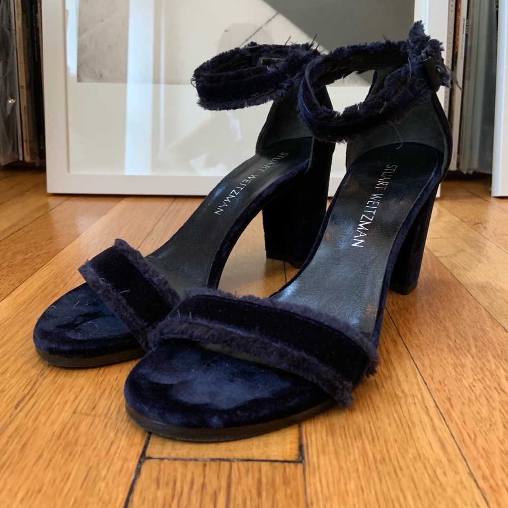 Stuart Weitzman Velvet Heels